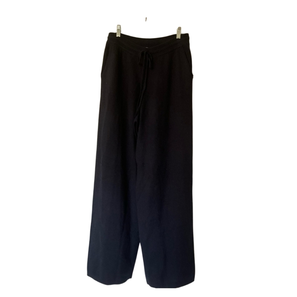 Chloe Kristyn Lucy  Navy Blue Wool & Cashmere Long Pants Sz M NEW